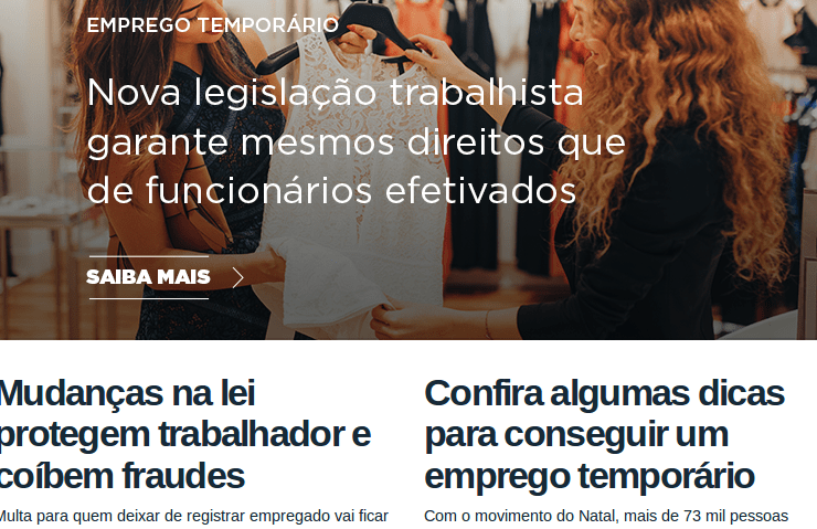  Pós reforma trabalhista: Site do governo federal dá dicas de como arrumar um “bico”