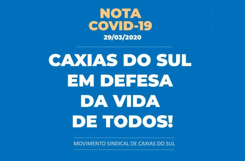  CAXIAS DO SUL EM DEFESA DA VIDA DE TODOS!