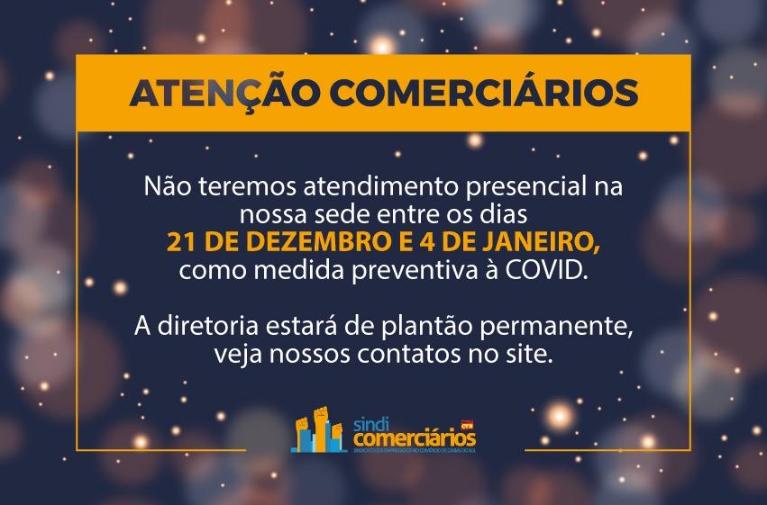  Atenção comerciários e comerciárias: