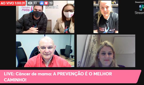  Live do Outubro Rosa debate a prevenção ao câncer de mama e os direitos aos atingidos pela doença