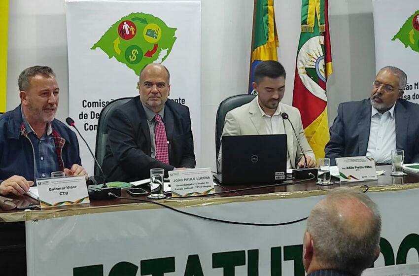  CTB RS esteve presente na audiência pública sobre Estatuto do Trabalho