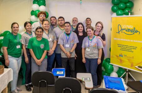 Sindicomerciários Caxias realiza palestra de prevenção ao suicídio para comerciários e comerciárias do Atacadão na semana de prevenção SIPAT