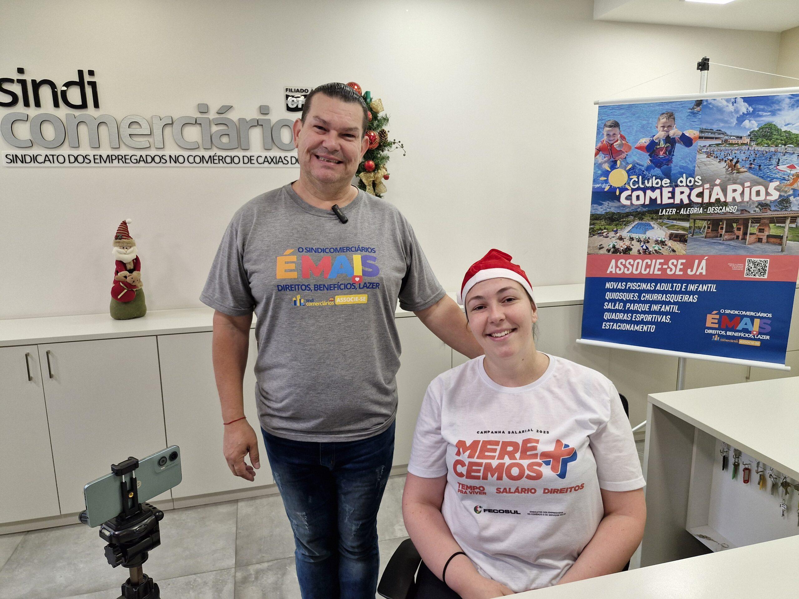 SINDICOMERCIÁRIOS REALIZA SORTEIO DE NATAL DA CAMPANHA DE SÓCIOS