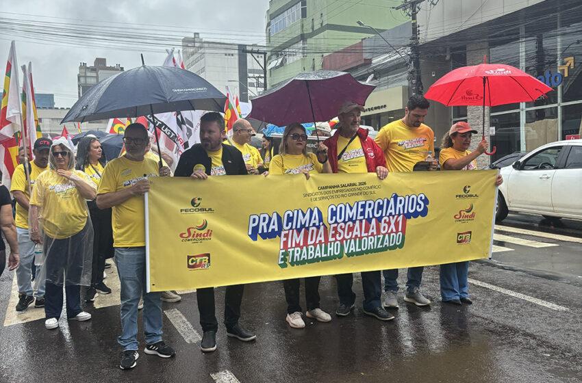  Sindicomerciários Caxias participa do lançamento da Campanha Salarial 2026 e reforça luta pelo fim da escala 6×1
